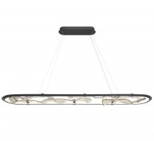 Lib & Co. CA 12175-040 - Nettuno 72" Oval LED Chandelier, Painted Brushed Grey
