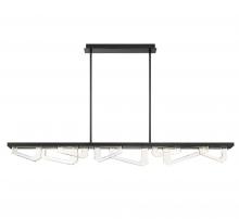 Lib & Co. CA 12180-040 - Arezzo, Large Linear LED Chandelier, Painted Brushed Grey