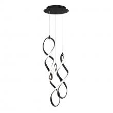 WAC Canada PD-47803R-BK - Interlace Chandelier Light