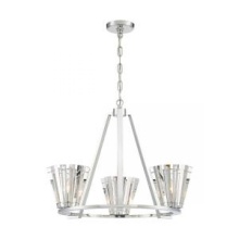 Eurofase 38865-015 - RICCA,3LT CHANDELIER,CHR