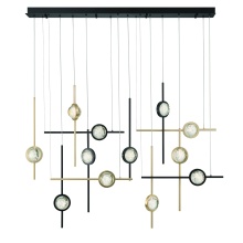 Eurofase 47256-033 - Barletta 53" LED Chandelier In Gold And Black