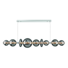 Eurofase 47257-047 - Atomo 74" LED Chandelier In Chrome With Smoked Glass