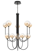 Eurofase 48926-032 - Iissa-Chandelier-10Lt-40In-BK-AM