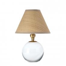 Regina Andrew 13-1694NB-RAT - Regina Andrew Giorgio Crystal Mini Lamp (Natural Brass with Rattan Shade)