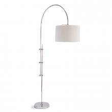 Regina Andrew 14-1004PN - Regina Andrew Arc Floor Lamp With Fabric Shade (Polished Nickel)