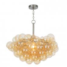 Regina Andrew 16-1044BNI-AMB - Regina Andrew Bubbles Chandelier (Brushed Nickel with Amber Glass)