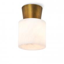 Regina Andrew 16-1397NB - Regina Andrew Hazel Alabaster Flush Mount (Natural Brass)