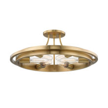 Hudson Valley 2721-AGB - Chambers Semi Flush