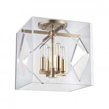 Hudson Valley 5912F-AGB - Travis Semi Flush