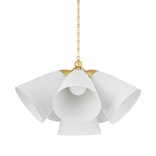 Hudson Valley BKO1502-AGB/WP - BRONSON Chandelier