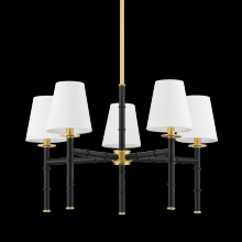 Mitzi by Hudson Valley Lighting H759805-AGB/SBK - Banyan Chandelier