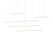 Kuzco Lighting Inc MP14960-WH-UNV-010 - Chute Motion 60-in White LED Multi Pendant