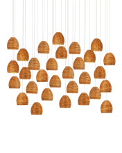 Currey 9000-1003 - Beehive 30-Light Linear Multi-Drop Pendant