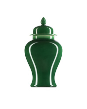 Currey 1200-0699 - Imperial Green Medium Temple Jar
