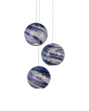 Currey 9000-1006 - Palatino 3-Light Round Multi-Drop Pendant