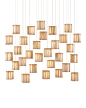 Currey 9000-0893 - Daze 30-Light Linear Multi-Drop Pendant