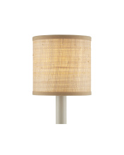 Currey 0900-0028 - Natural Grasscloth Drum Chandelier Shade