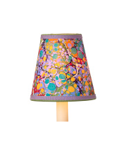 Currey 0900-0033 - Marble Multi-Color Paper Tapered Chandelier Shade