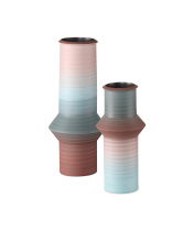 Currey 1200-0909 - Happy 80's Blue & Red Vase Set of 2
