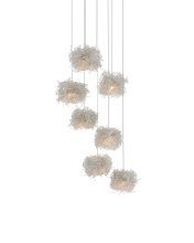 Currey 9000-0697 - Birds Nest 7-Light Round Multi-Drop Pendant
